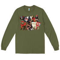 Army Green Christmas Bear Family Long Sleeve Tee - LillyAllenDesigns