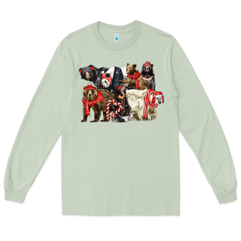 Christmas Bear Family Long Sleeve Tee by LillyAllenDesigns | Teevron