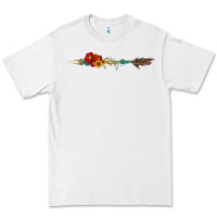 White flowers and arrow with gemstone Premium Tee - Artiststas