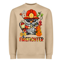 Mushroom firefighter gnome Heavyweight Sweatshirt - BarkalooDesign