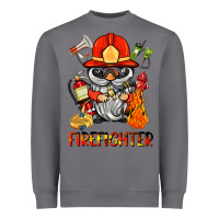 Storm firefighter gnome Heavyweight Sweatshirt - BarkalooDesign