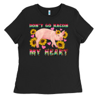 Black western don't go bacon my heart pig Ladies Tee - Artiststas