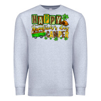 Heather Grey St. Patrick's Happy St. Patrick's Day camper Premium Sweatshirt - OliviaCreatesArt