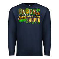 Navy St. Patrick's Happy St. Patrick's Day camper Premium Sweatshirt - OliviaCreatesArt