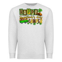 Oatmeal Heather St. Patrick's Happy St. Patrick's Day camper Premium Sweatshirt - OliviaCreatesArt