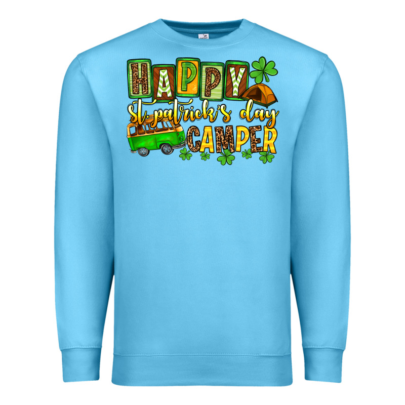St. Patrick's Happy St. Patrick's Day Camper Premium Sweatshirt by OliviaCreatesArt | Teevron