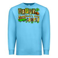 Ocean Blue St. Patrick's Happy St. Patrick's Day camper Premium Sweatshirt - OliviaCreatesArt
