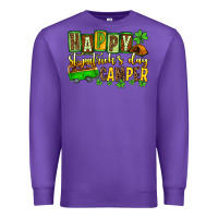 Purple St. Patrick's Happy St. Patrick's Day camper Premium Sweatshirt - OliviaCreatesArt