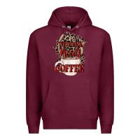 Burgundy Mama needs coffee Mother's Day Premium Hoodie - CowGirlArtShop