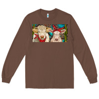 Chestnut Charolais bull and calf Long Sleeve Tee - RanaPortraitStore
