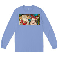 Colony Blue Charolais bull and calf Long Sleeve Tee - RanaPortraitStore