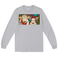Moon Dust Charolais bull and calf Long Sleeve Tee - RanaPortraitStore