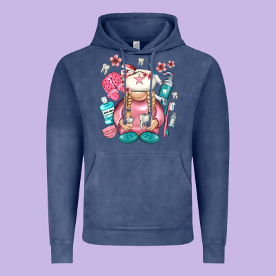 Dentist Gnome Vintage Hoodie Designed By Nancycooperartshop