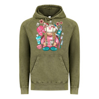 Vintage Olive dentist gnome Vintage Hoodie - NancyCooperArtShop