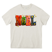 Cream noel Heavy Core Tee - AdoDesignShop