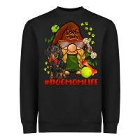 Black dog mom  life gnome Heavyweight Sweatshirt - BarkalooDesign