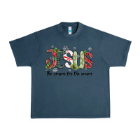 Midnight Navy jesus the reason for the season Urban Heavy Tee - MaliasSmallBusiness