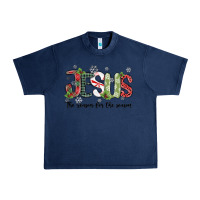 Navy jesus the reason for the season Urban Heavy Tee - MaliasSmallBusiness