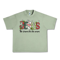 Oil Green jesus the reason for the season Urban Heavy Tee - MaliasSmallBusiness