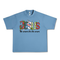 Pebble Blue jesus the reason for the season Urban Heavy Tee - MaliasSmallBusiness