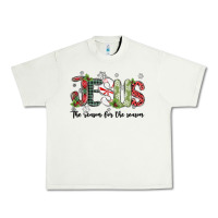 Pistachio jesus the reason for the season Urban Heavy Tee - MaliasSmallBusiness
