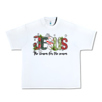 White jesus the reason for the season Urban Heavy Tee - MaliasSmallBusiness