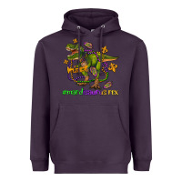 Plum mardi saurus rex olivia Heavyweight Hoodie - OliviaCreatesArt