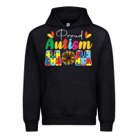 Black Proud Autism Mom sunflower Urban Hoodie - CowhideDigitalArt