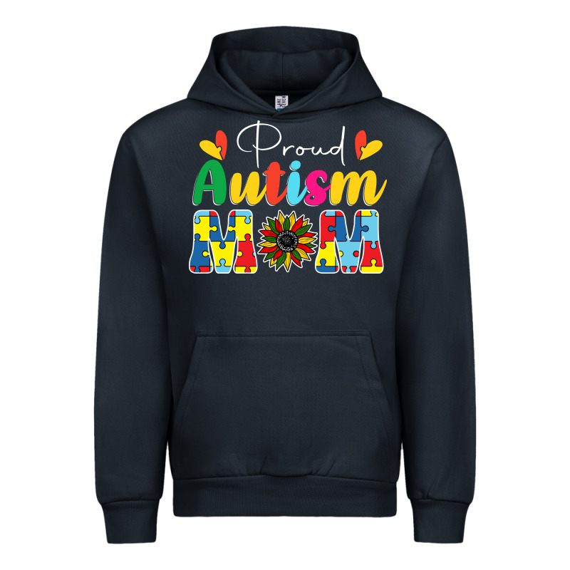 Proud Autism Mom Sunflower Urban Hoodie by CowhideDigitalArt | Teevron
