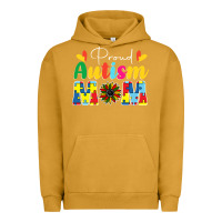 Pigment Peanut Butter Proud Autism Mom sunflower Urban Hoodie - CowhideDigitalArt