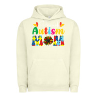 Pigment Pistachio Proud Autism Mom sunflower Urban Hoodie - CowhideDigitalArt