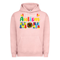 Pigment Salmon Proud Autism Mom sunflower Urban Hoodie - CowhideDigitalArt