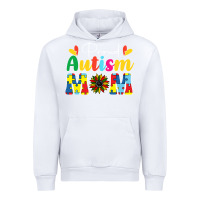 White Proud Autism Mom sunflower Urban Hoodie - CowhideDigitalArt
