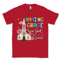Red amazing grace how sweet the sound Classic Tee - MaliasSmallBusiness