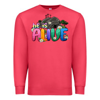 Cardinal Easter Day He is alive Premium Sweatshirt - OliviaCreatesArt
