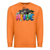 Carrot Easter Day He is alive Premium Sweatshirt - OliviaCreatesArt