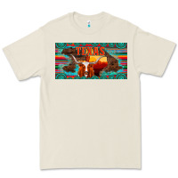 Bone texas and map with longhorn serape gemstone licanse plate Premium Tee - Artiststas