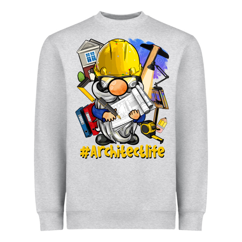Architect Life Gnome Heavyweight Sweatshirt by BarkalooDesign | Teevron