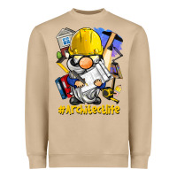 Mushroom Architect life gnome Heavyweight Sweatshirt - BarkalooDesign