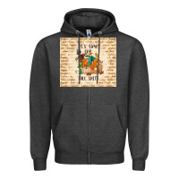 Charcoal Heather it's time for fall shit Zipper Hoodie - TumblerDesignByShophia