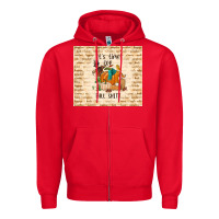Red it's time for fall shit Zipper Hoodie - TumblerDesignByShophia