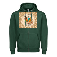 Sports Green it's time for fall shit Zipper Hoodie - TumblerDesignByShophia