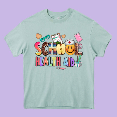 School Healt Aid Heavy Core Tee Designed By Adodesignshop