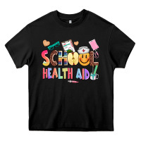 Black school healt aid Heavy Core Tee - AdoDesignShop