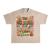 French Oak the holidays are what you bake them Urban Heavy Tee - MaliasSmallBusiness