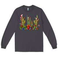 Smoke Christmas Cactus Long Sleeve Tee - LillyAllenDesigns