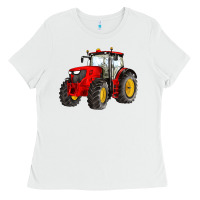 White western farm tractor red Ladies Tee - Artiststas