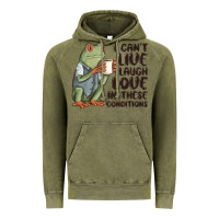 Vintage Olive i cant live laugh love in these conditions Vintage Hoodie - MaliasSmallBusiness