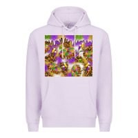 Lilac Mardi Gras with king cake tumbler Premium Hoodie - HowdyJamesFarm