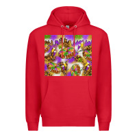Red Mardi Gras with king cake tumbler Premium Hoodie - HowdyJamesFarm